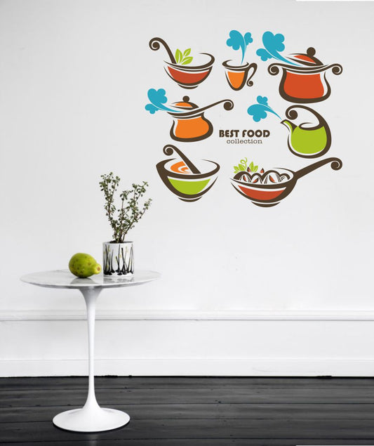 Homexa Decor | Cooking Collection Design Wall Sticker (Size 57x51 cm)