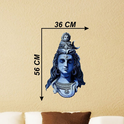 Homexa Decor | Lord Shiva Design Wall Sticker (Size 36x56 cm)