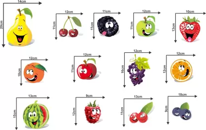 Homexa Decor | More Fruit Design Fridge Sticker (Size 58x45 cm)