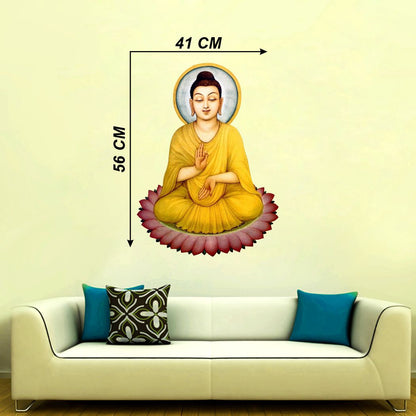 Homexa Decor | Lord Buddha Design Wall Sticker (Size 41x56 cm)