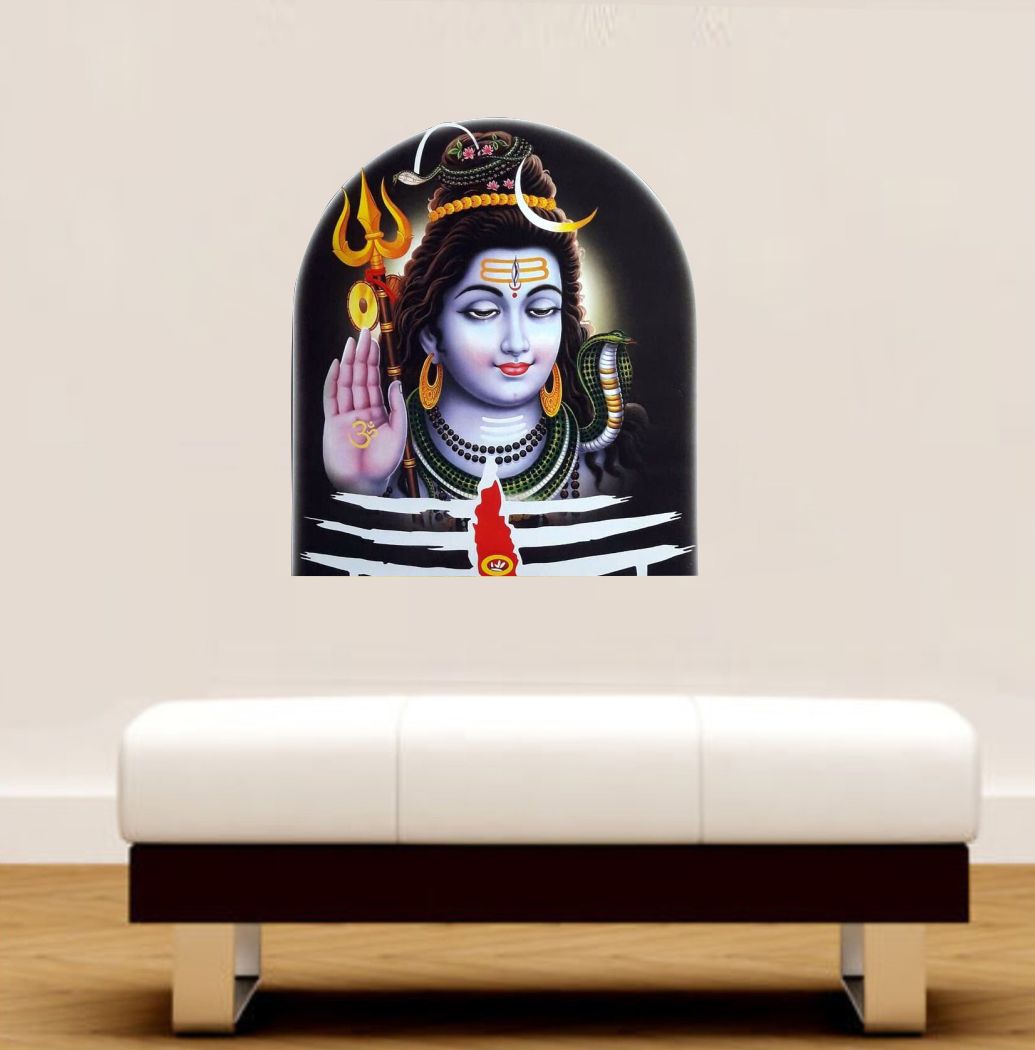 Homexa Decor | Lord Shiva Design Wall Sticker (Size 49x56 cm)