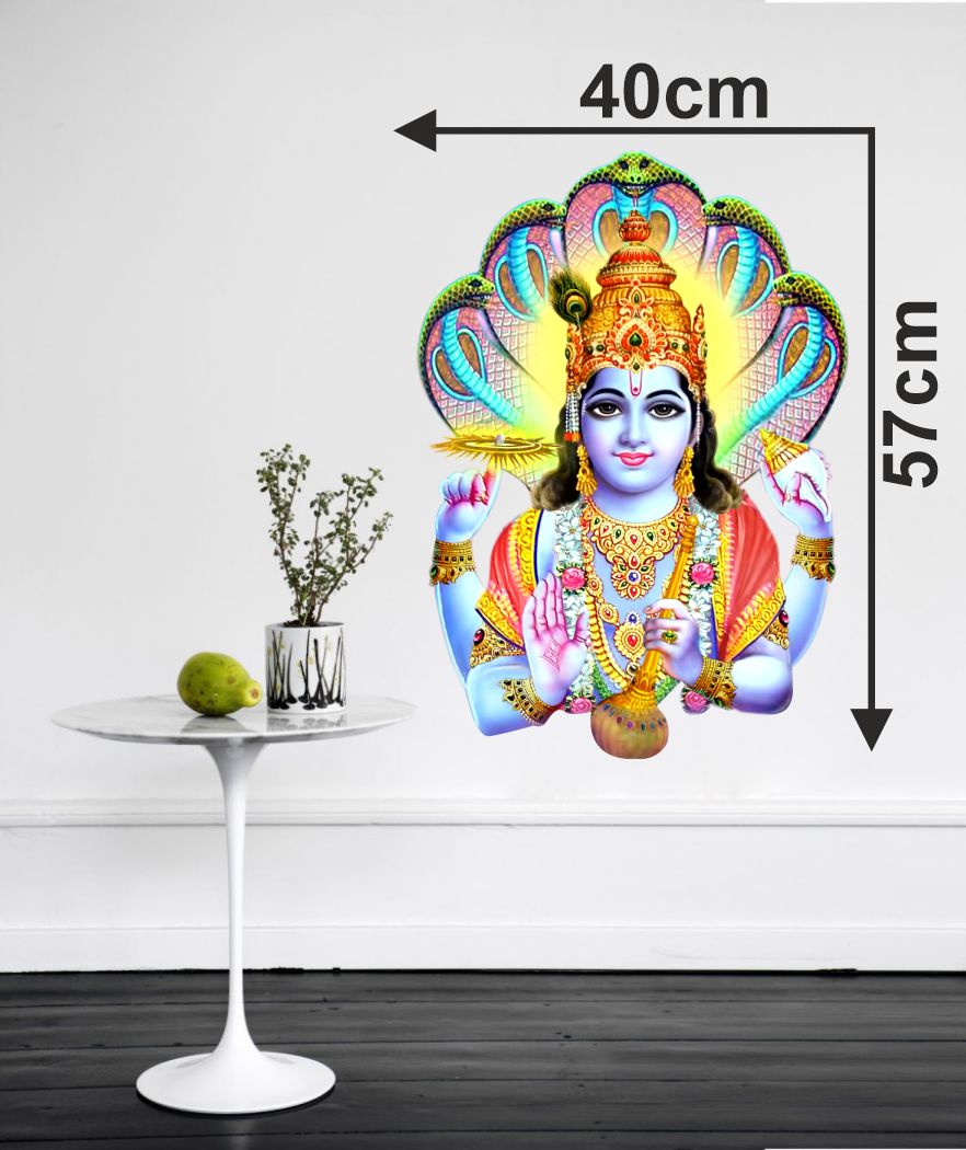 Homexa Decor | Shree Krishna Design Wall Sticker (Size 40X57 cm)