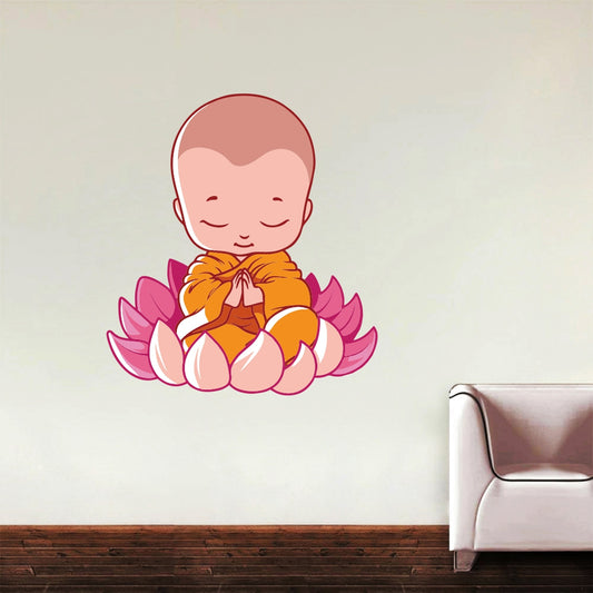 Homexa Decor | Lord Buddha Design Wall Sticker (Size 50X56 cm)