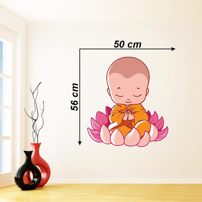 Homexa Decor | Lord Buddha Design Wall Sticker (Size 50X56 cm)