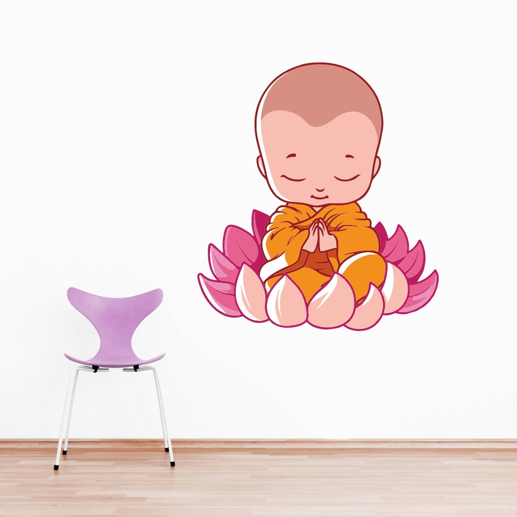 Homexa Decor | Lord Buddha Design Wall Sticker (Size 50X56 cm)