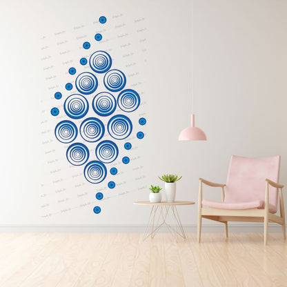 Homexa Decor | Round Circle Shape Design Wall Sticker (Size 47 x 98 cm)