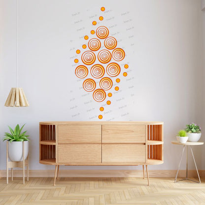 Homexa Decor | Round Circle Shape Design Wall Sticker (Size 47 x 98 cm)