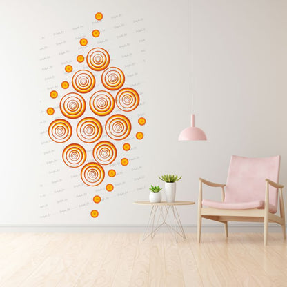 Homexa Decor | Round Circle Shape Design Wall Sticker (Size 47 x 98 cm)