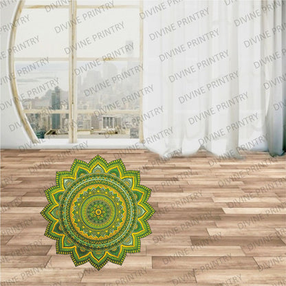 Homexa Decor | Rangoli Mandala Floor Sticker (Size 38 x 38 cm)