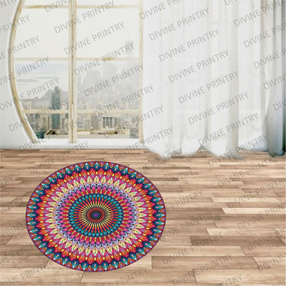 Homexa Decor | Rangoli Mandala Floor Sticker (Size 38 x 38 cm)